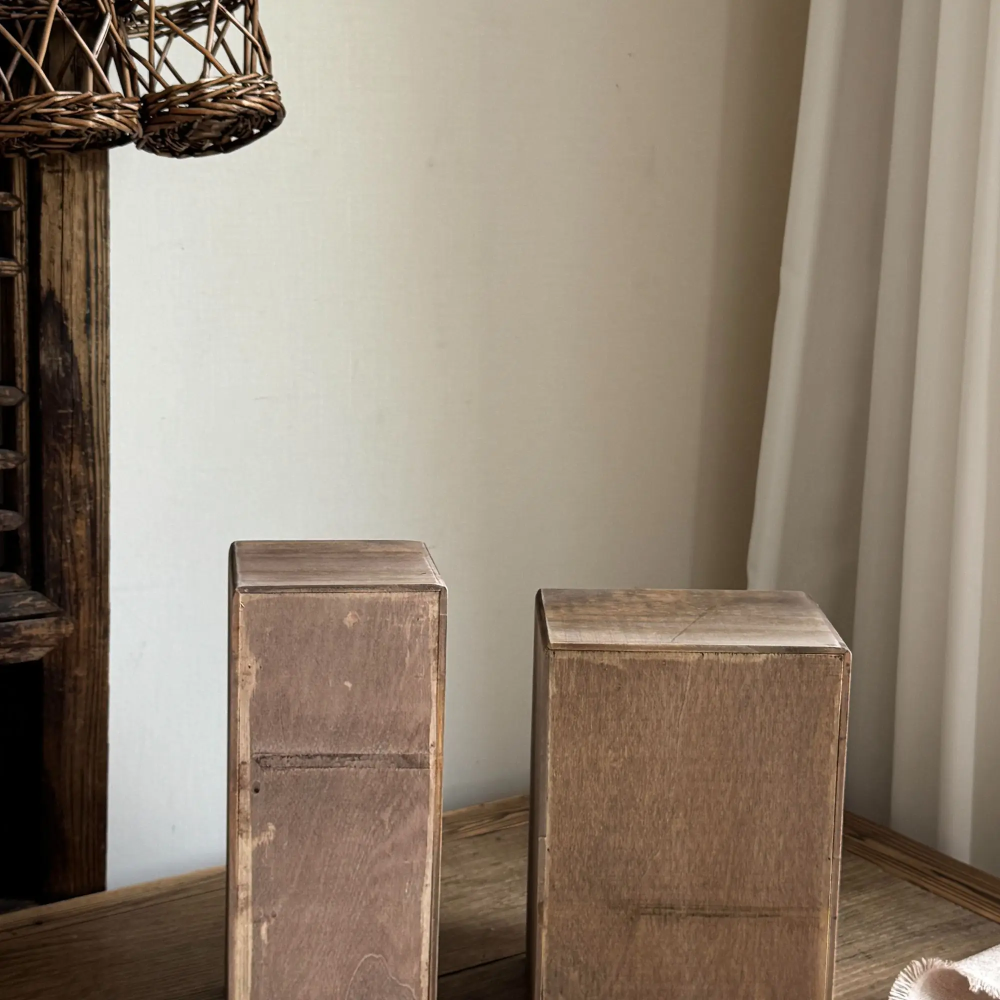 Rustic french country style wooden cabinet - small cabinet, jewelry box, multi-functional