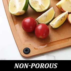 BARENTHAL 2pk لوح تقطيع من ألياف الصنوبر بحجم عائلي متين ومضاد للبكتيريا ومقاوم للعفن وسهل التنظيف وآمن للاستخدام في غسالة الأطباق