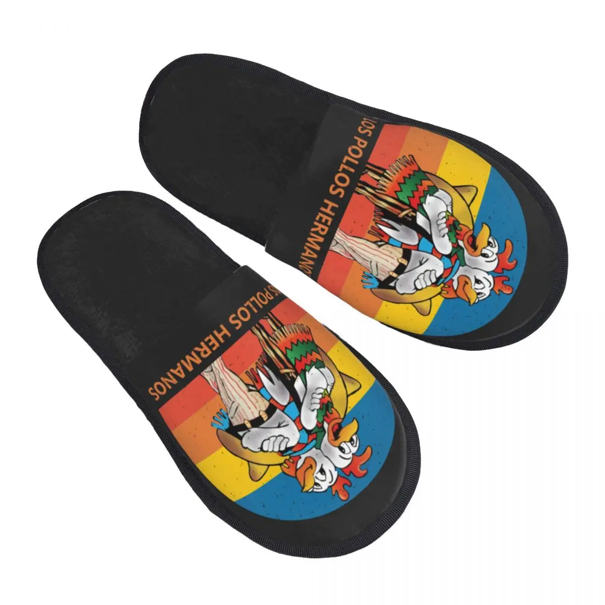 Breaking Bad Los Pollos Hermanos Guest Slippers for Bathroom Women Custom Print The Chicken Brothers House Slipper