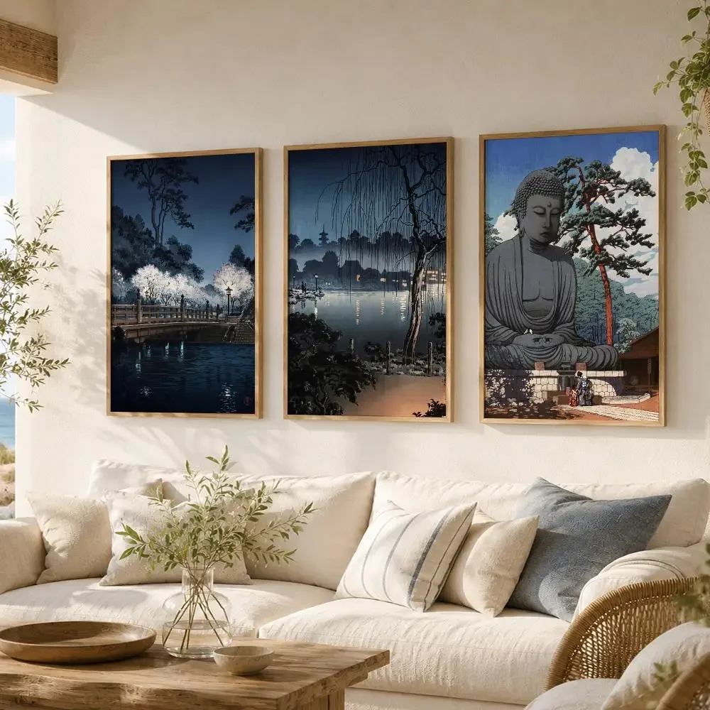 Classice Retro Ukiyo-e Traditional Japan Painting Canvas Poster Bedroom Living Room bar Hallway House interior Wall Decor
