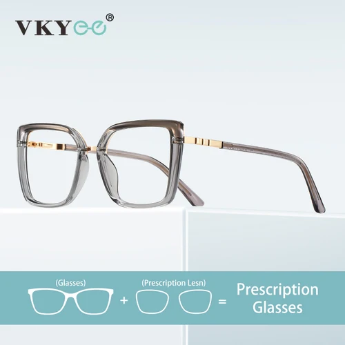 Imagen 1 del producto VICKY, gafas de lectura cuadradas geométricas con montura grande, nuevo diseño de moda para mujer, gafas de lectura antiluz azul, prescripción personalizable PFD2224