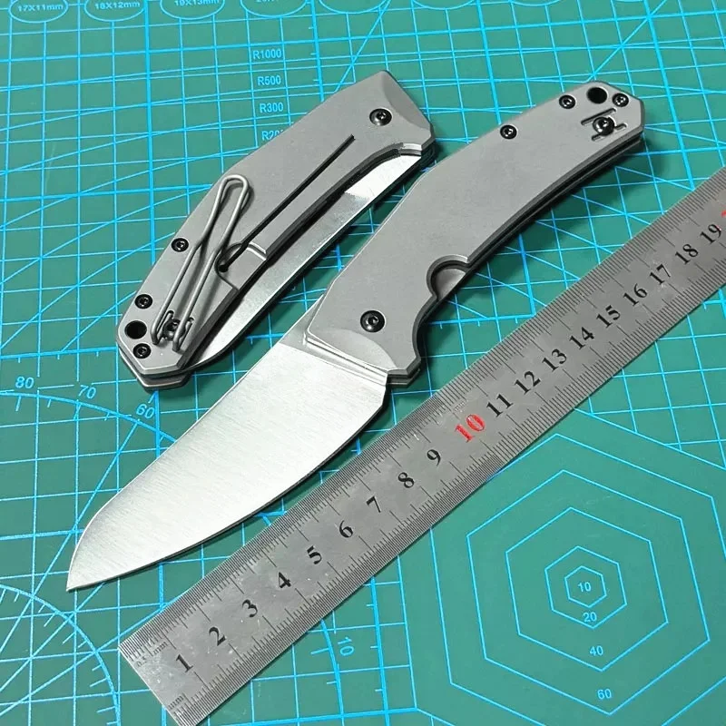 Kesiwo C-211T LC200N Blade Folding Knife Titanium Alloy Handle Ceramic Bearing Utility Outdoor Camping Hunt Survival EDC Knife