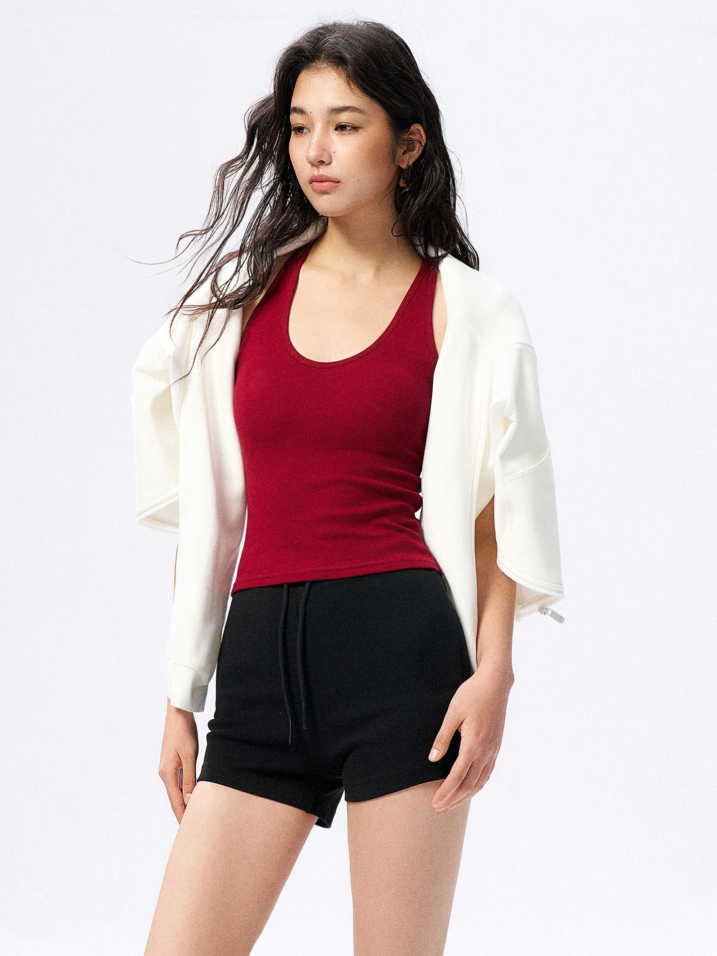 

Women's Sports Tank Top Fitn Running oproof Gathered Pilates Training Yoga Upper Apparel New Inteated Design