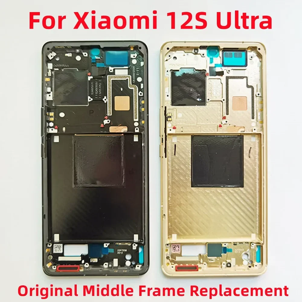 Middle Frame For Xiaomi Mi 12X / 12S Ultra 5G Front Mid Plate LCD Screen Holder Digitizer Bezel Housing Cover Replacement