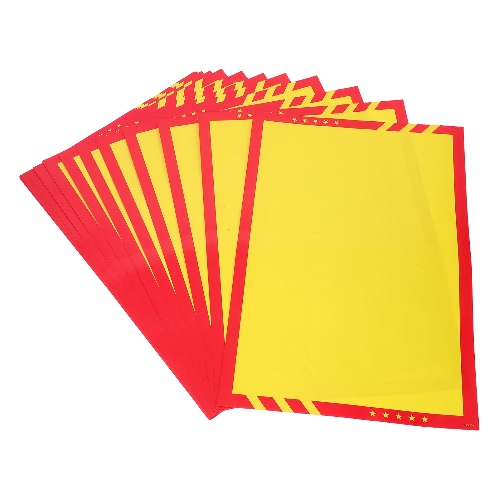 20 Pcs Poster Advertising Paper Retail Signs Rustic Sale Price Label Card Blank Yellow Shopping Vibrant Design Use