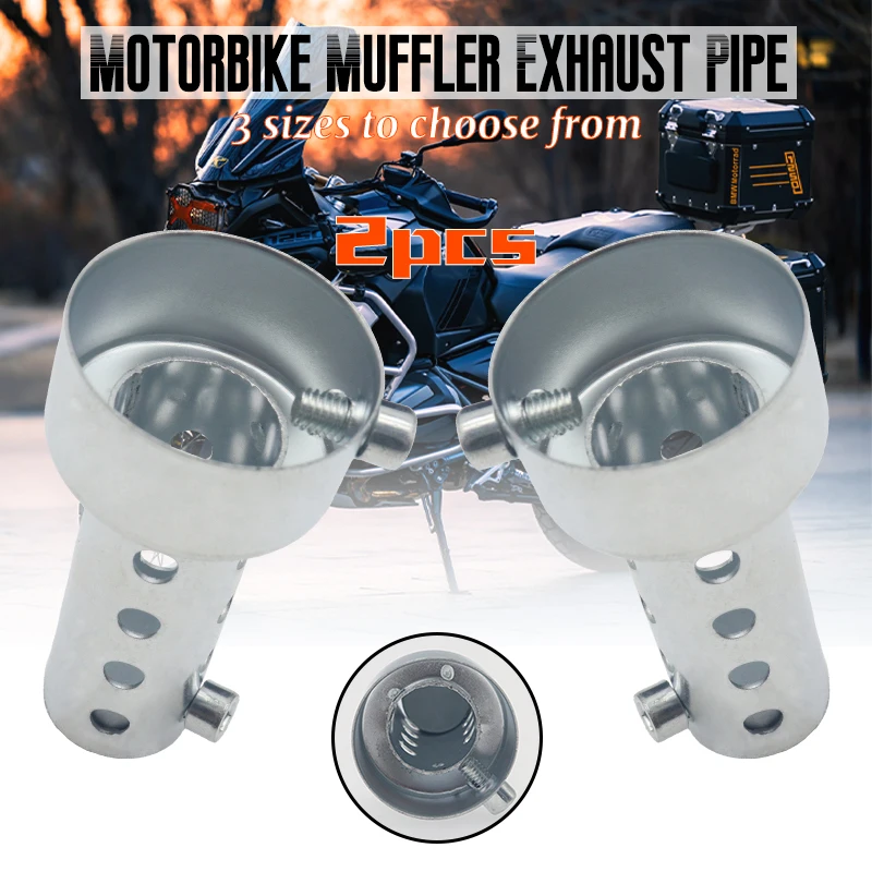 

1PC Muffler Motorcycle Killer Exhaust Adjustable DB Noise Sound Eliminator Black/Silver 60MM 48MM 45MM 42MM 35MM