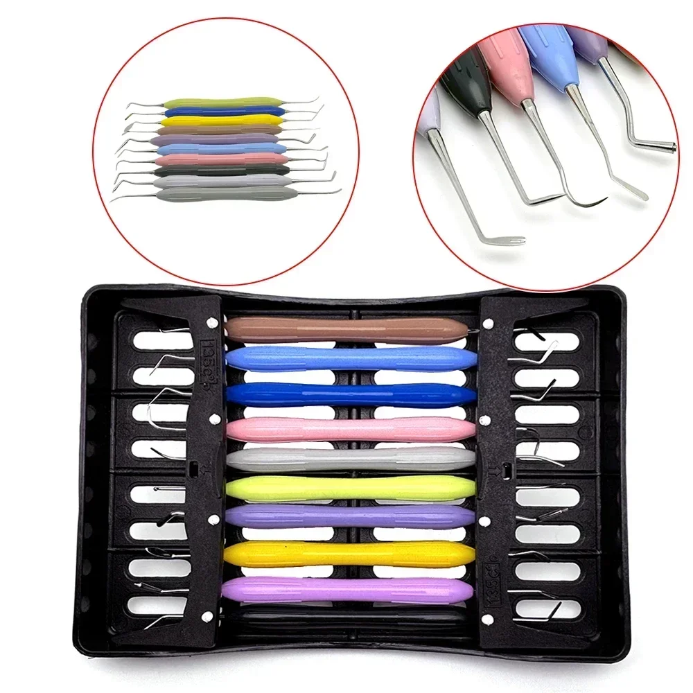 

10Pcs Dental Resin Spatulas Silicon Set Dentistry Tool Composite Resin Filler Instruments Kit for Dentist Aesthetic Restoration