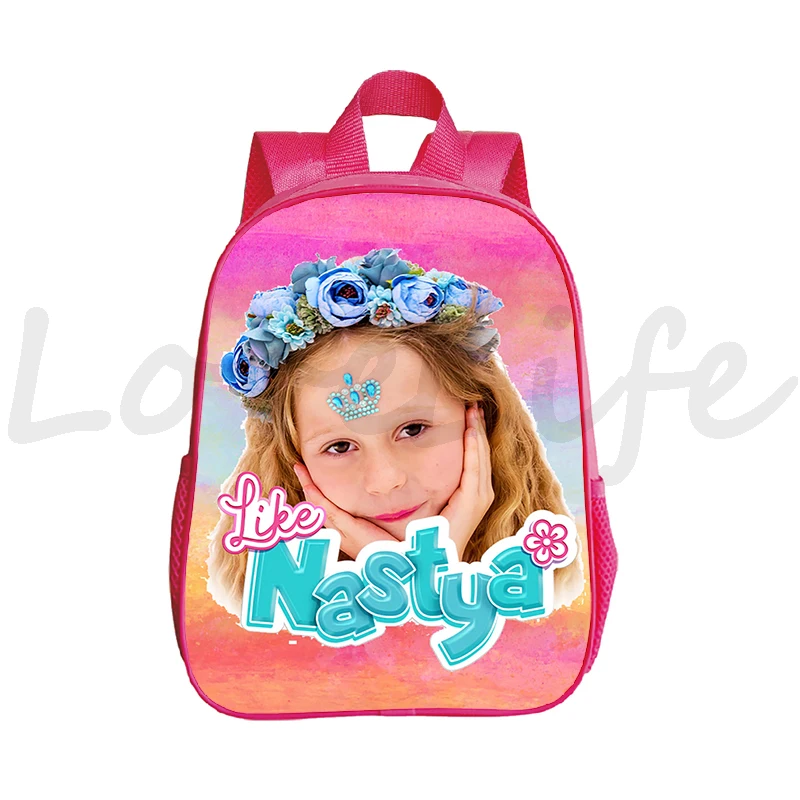 

Like Nastya Backpacks Kids Kindergarten Bookbag Toddler Bag Children Backpack Cute Schoolbag Girls Kawaii Daypack 12Inch Mochila