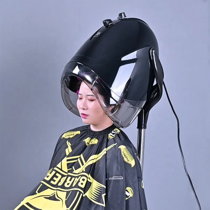 Vertical hair dryer with ABS + stainless steel 1000W black/white for hair dye and styling