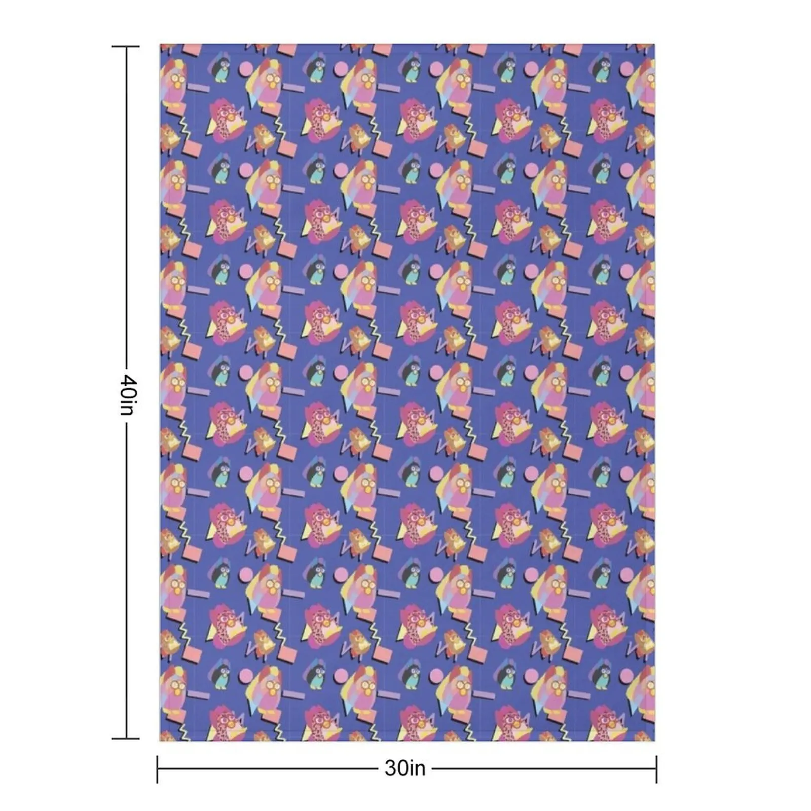 90's furby Throw Blanket Luxury Multi-Purpose Stuffeds For Baby Blankets