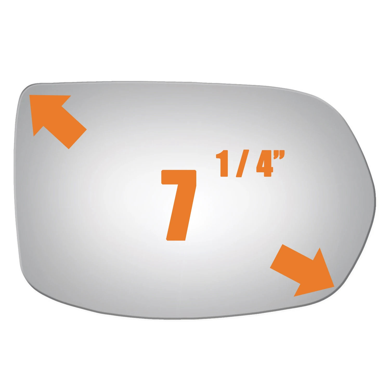 2007-2011 CR-V Passenger Right Side Mirror Glass Non Heated Replacement Adhesive MG-0030R 2
