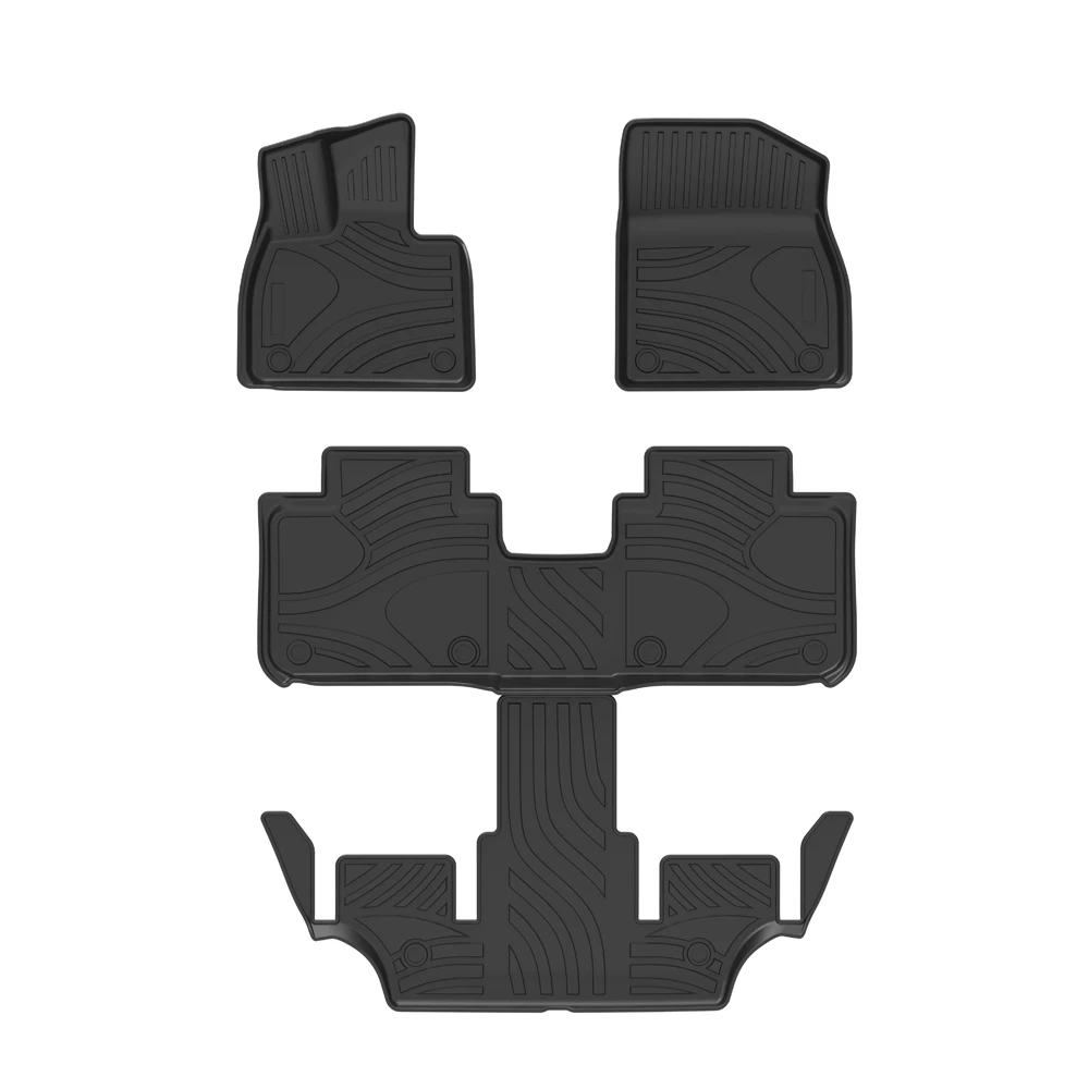 For Li L9 2022-2023 Luxury 3D Carpet TPE Car Floor Mat The Left Driving Non-toxic Waterproof Non-slip 6 Seats Car Foot Pads