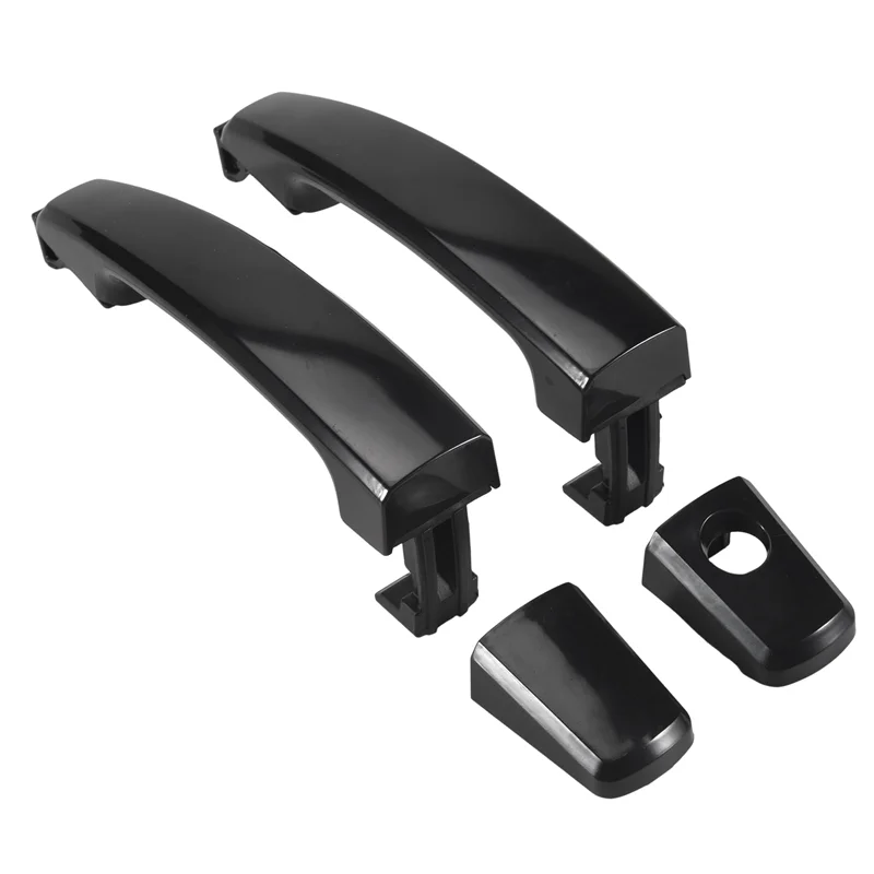 

A82E-2X Front Left And Right With Keyhole Glossy Black ABS Door Outer Handle Covers For Captiva Sport/Aveo/Saturn