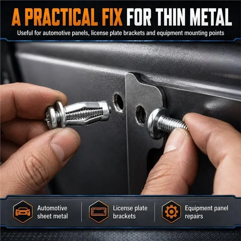 ABLN-Expansion Screw M5 M6 M8 Button Rivet Locking Nuts Set Petal Ut Fastener Hardware Mounting For Hollow Wall Plasterboard