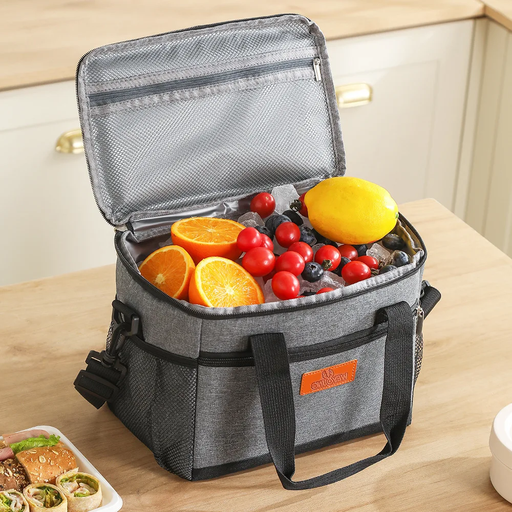 Hot Sale New Insulated Lunch Bag Portable Thermal Bag For Outdoor Picnics Oxford Cloth Thickened And Leak-proof Handbags