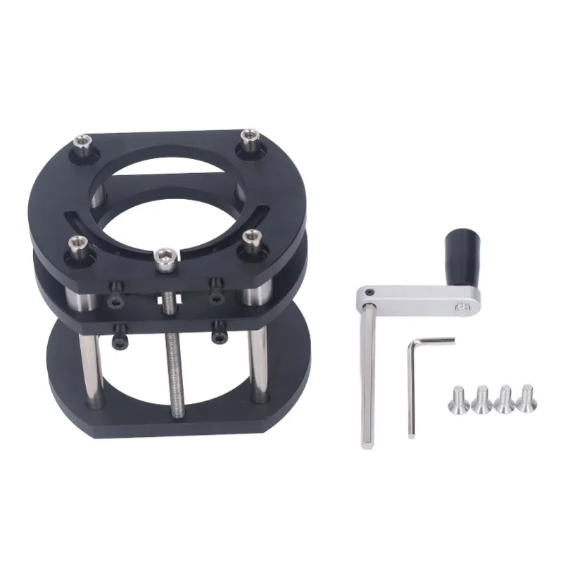 S8 Woodworking Router Lift Base Aluminum Table Plate with Fence Push Ruler Milling Worktop Parts