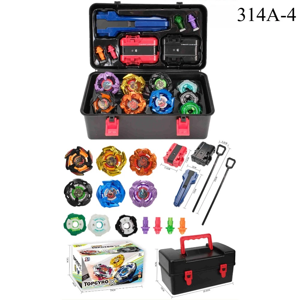 New Hot BX 314A Series Gyro Attack Gyro Set with Two-way Transmitter Combat Gyro Toolbox Children's Gifts.