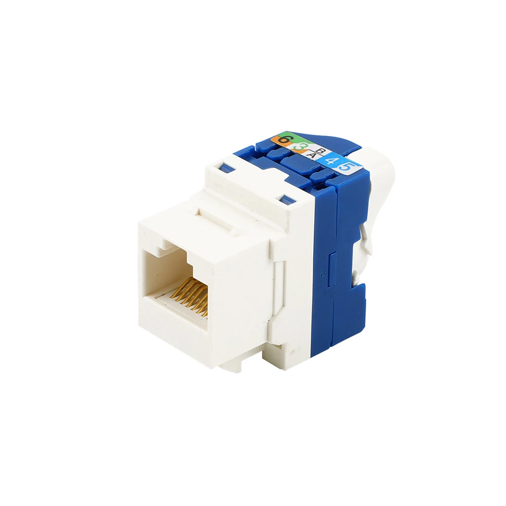 

CAT6 Network Port Unshielded Rotating Module RJ45 Toolless LAN Insert Ethernet Module Gigabit UTP Tool-free Ineternet Socket