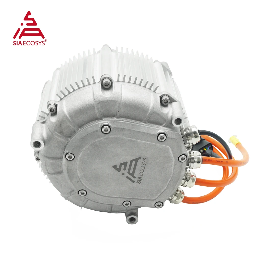 New Motor Kit SiAECOSYS SIA155-48 18kW Peak PMSM Hairpin Motor with ND72890B Encoder Controller For High Power E-Motorcycle