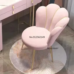 Tocador nórdico moderno para el hogar, silla de terciopelo para sala de estar, comedor, muebles de dormitorio, taburete de maquillaje