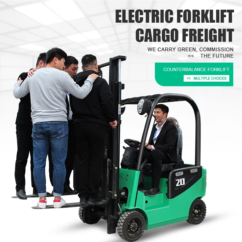 Full  Stacker Mini Forklift Electric Jack Fork Lift Pallet Truck Mobile Truck-mounted Forklift 2 Ton Electric Forklift