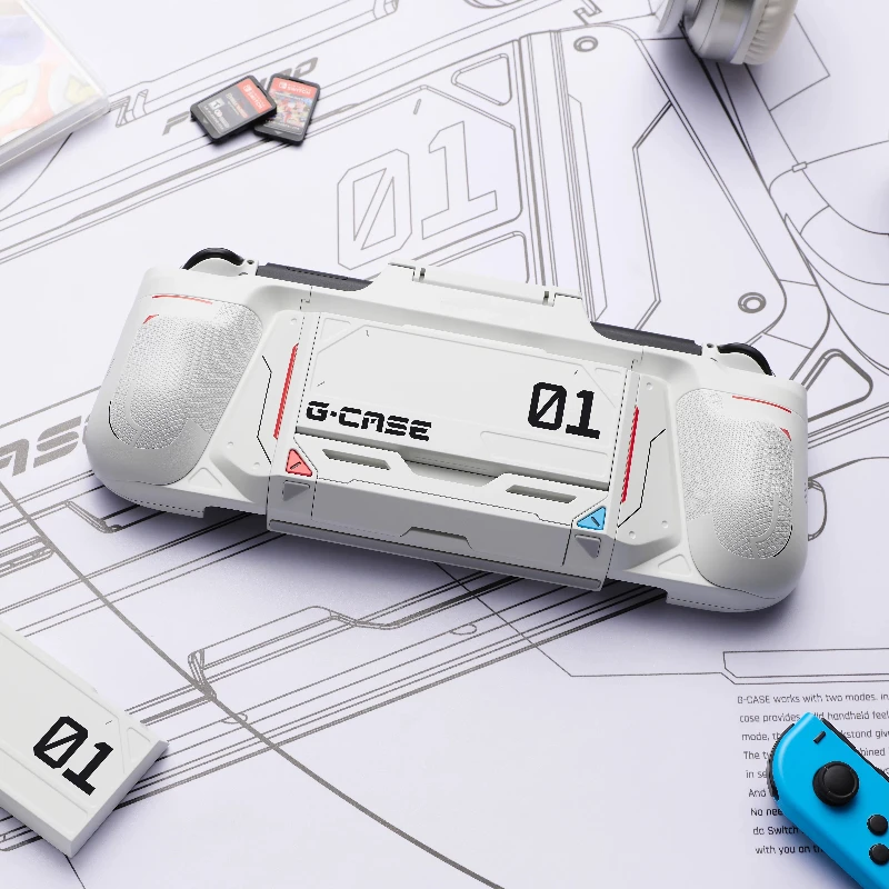 Suitable for Switch Accessories G-Case Multifunctional Mecha Wind Protection Case Artificial Handle Back Clip Battery