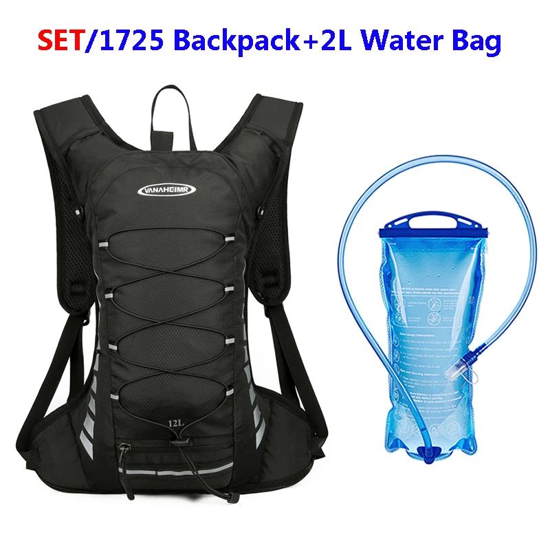 

2L Water bag Backpack Set Outdoor Sports Cycling Hydration Rucksack PEVA Drinking WaterBag Knapsack Riding Water Bladder ﻿Bag
