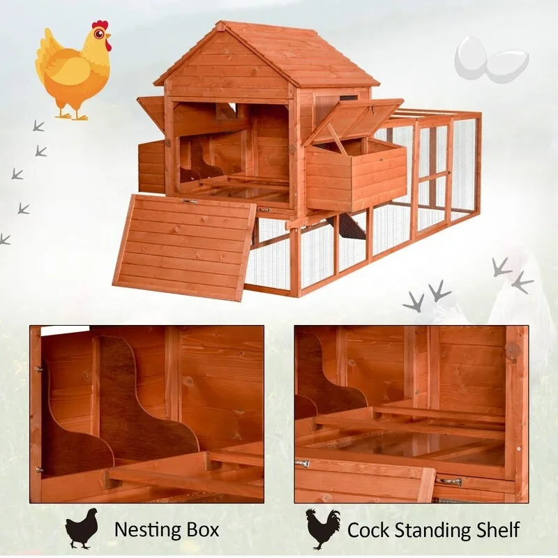 Best Seller Outdoor Garden Home Wood Animal Pet Cages Wooden Large Chicken House Cage Coop