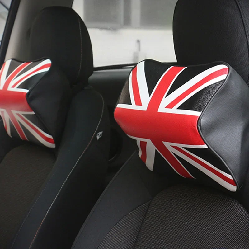 For Mini Cooper One S JCW R53 R55 R56 R61 F54 F55 F60 Car Seat Back Head Neck Cushion Backrest Headrest Car Decor Accessories