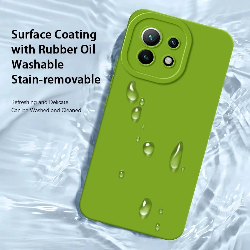 Xiaomi Mi 11 Lite 5G NE 360 럭셔리 전화 커버 Xiaomi11 Mi11 11Lite 용 천사 눈 액체 실리콘 케이스