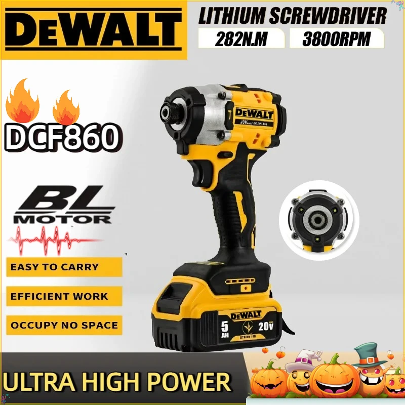 Dewalt DCF860 مثقاب مدمج لاسلكي / مفك مثقاب كهربائي بدون فرش أدوات كهربائية قابلة لإعادة الشحن مطورة 20 فولت #1