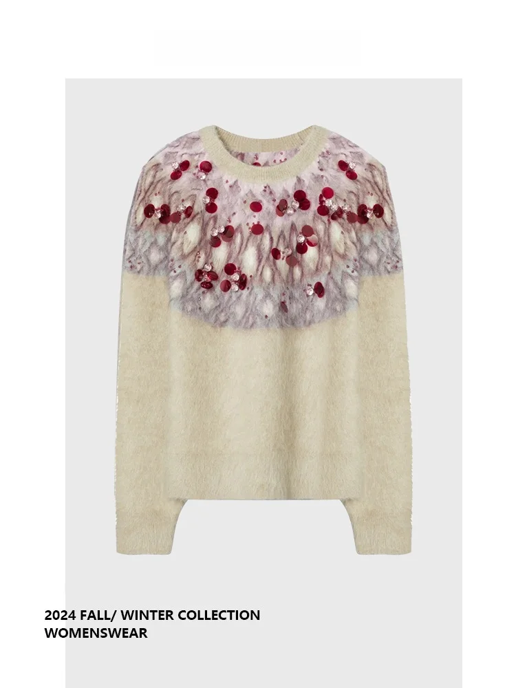 

Вязаный свитер-пуловер Forever 2, свободный крой, мягкий и удобный, женский топ, модный, осенний сезон, большие размеры