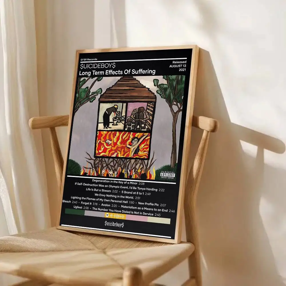 ملصق المغني الانتحاري ذاتي اللصق فني مقاوم للماء ملصق ورقي مقهى بار ديكور جدران الغرفة #4