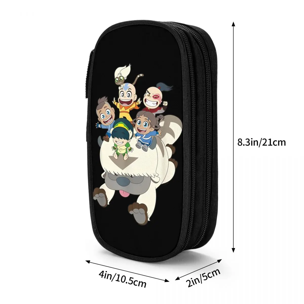 The Last Airbender Group Appa Pencil Case Anime Pencil Pouch Pen Box for Student Big Capacity Bag Students School Stationery