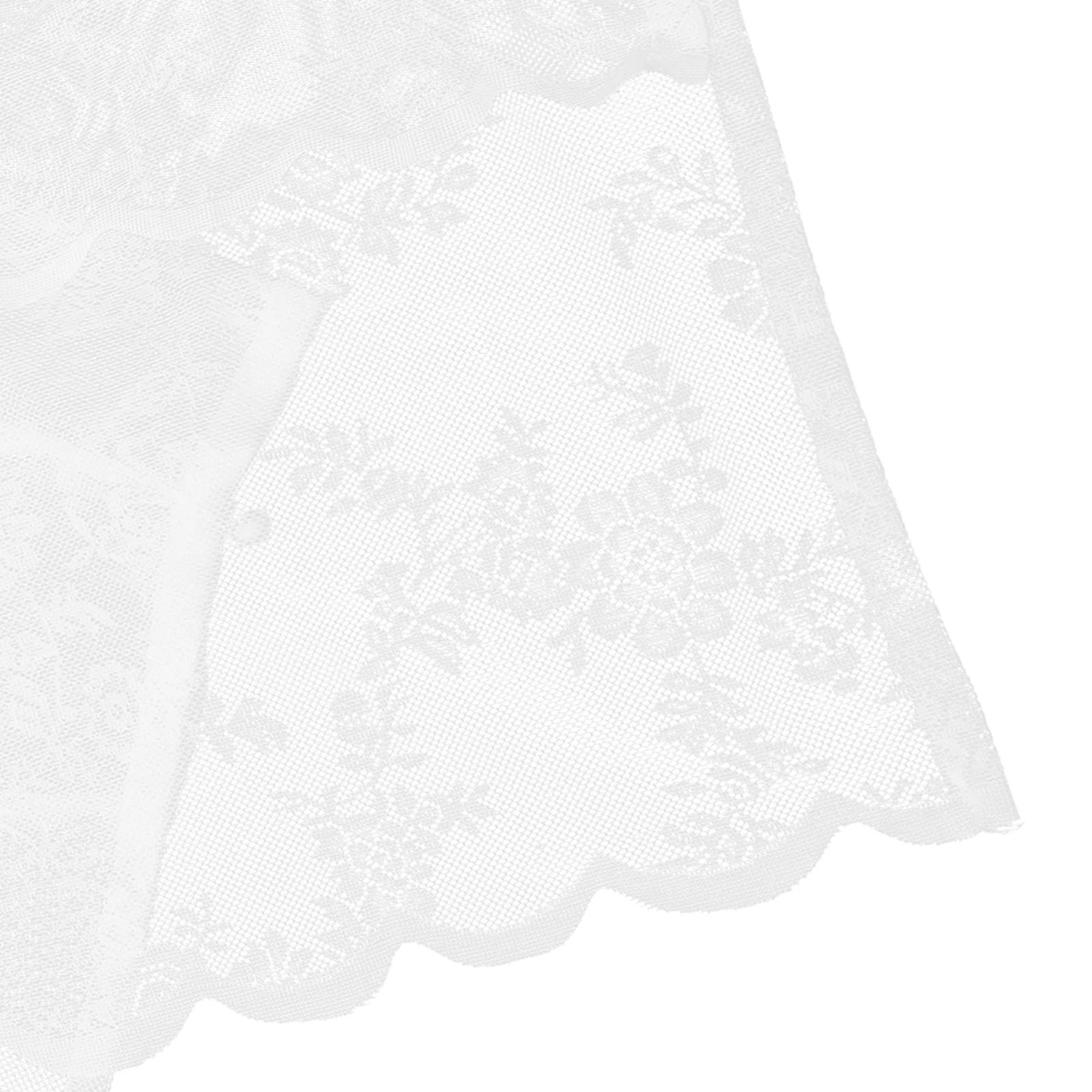 

Lace Shade Curtain Window Valance For Kitchen Bathroom Bedroom Farmhouse Rustic Short Curtains Balloon Window Coverings