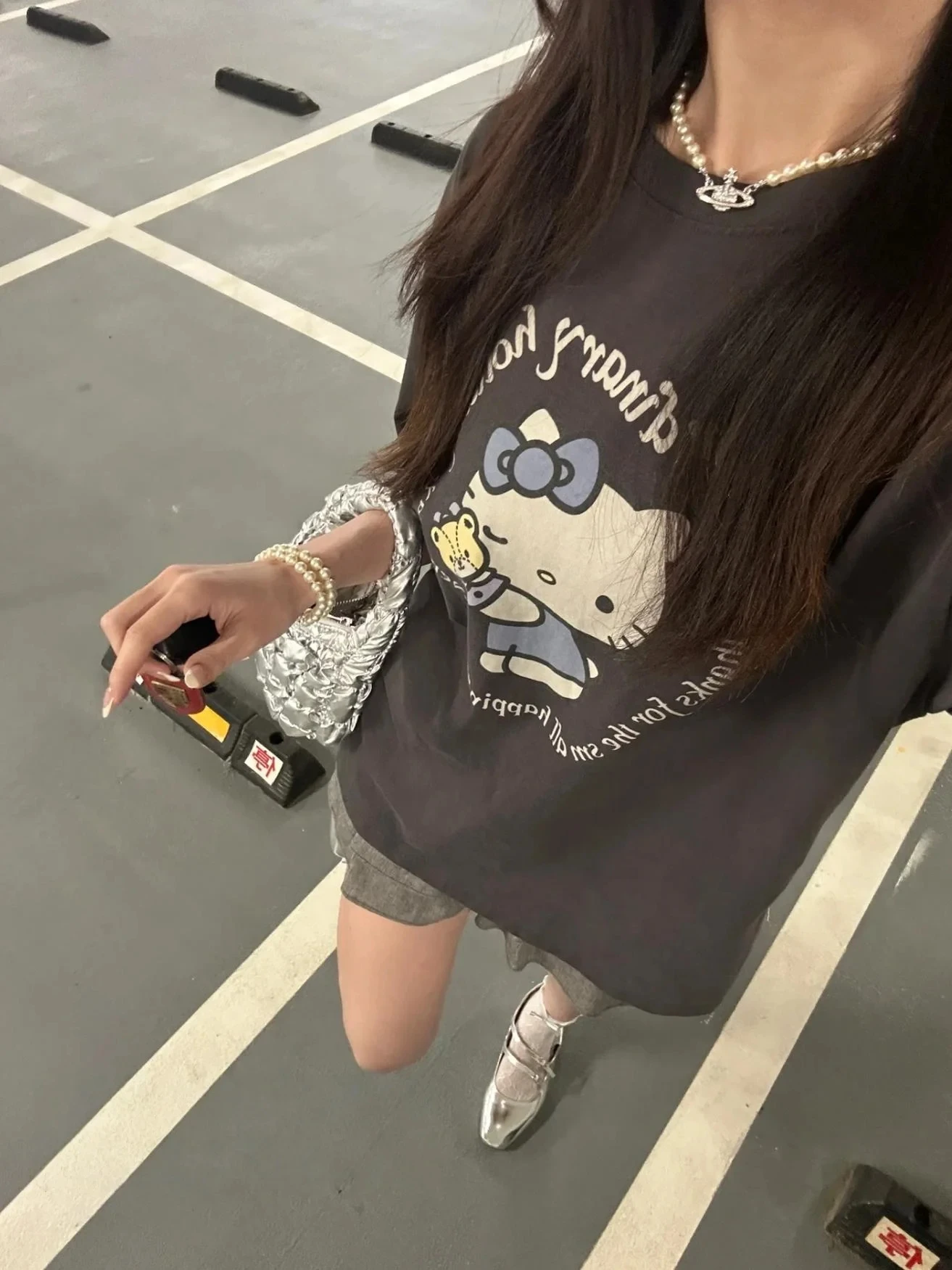 صيف جديد حار فتاة Y2K لطيف الكرتون مرحبا كيتي أنيمي مطبوعة المرأة تي شيرت موضة الاتجاه الرياضة والترفيه