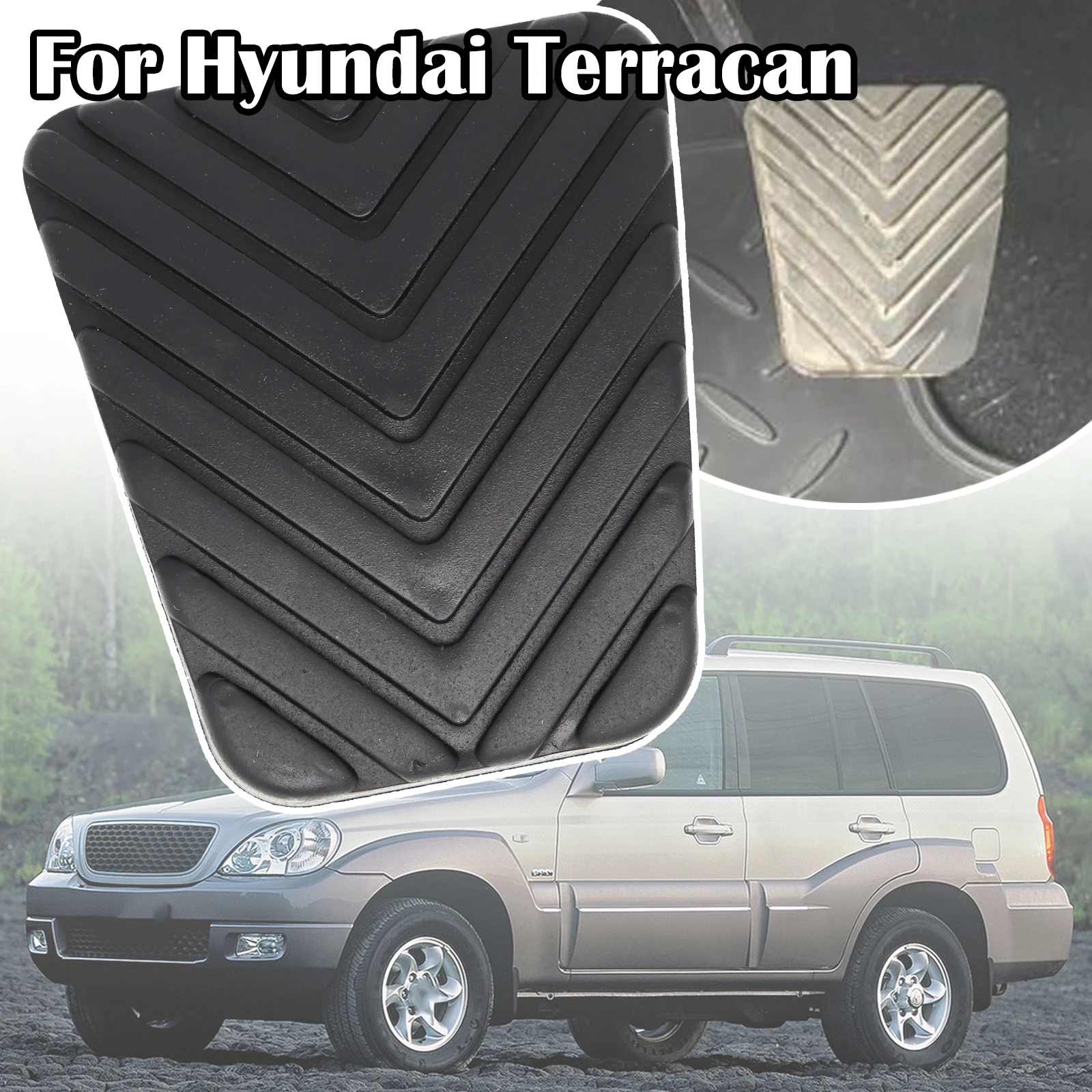 

For Hyundai Terracan 2001 2002 2003 2004 2005 2006 32870-37000 Rubber Brake Clutch Foot Pedal Pad Cover Replacement 3282536000