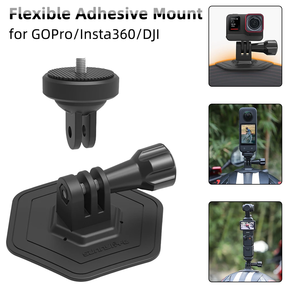 

Motorcycle Helmet Adhesive Stand Mount Holder for DJI Action 5 Pro OSMO Pocket 3 Insta360 Ace Pro 2 Action Camera Accessories