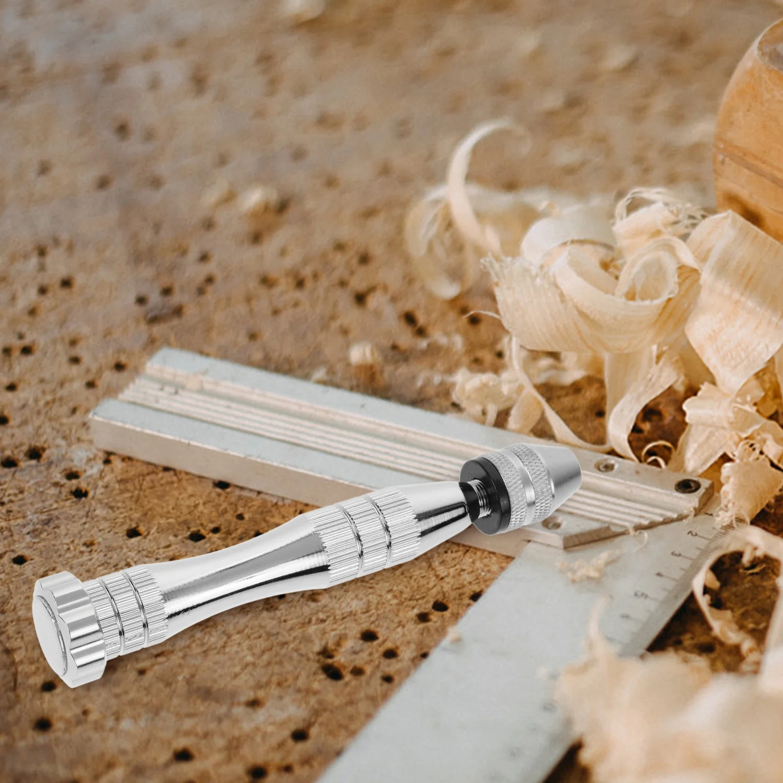 

1Set Manual Hand Drill Aluminium Alloy Mini Rotary Precision Tool for Walnut Amber Resin Jewelry Carving DIY Punching