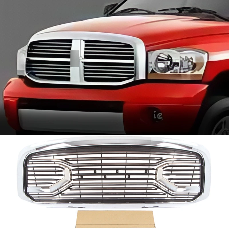 

Front Grill With Led Lights Bumper Grille Auto Parts Accessories Decoration Fits For 2006 2007 2008 Dodge Ram 1500 Grill
