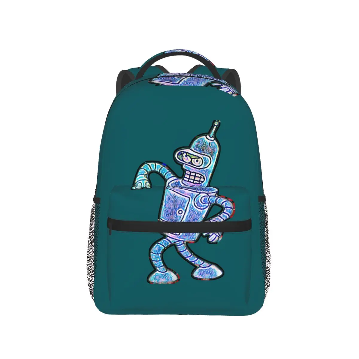 Save The Planet Kill All Humans Bender Futurama Robot Graphic Backpack Hot Sale Daypack Children BookBag School Bag Shoulder Bag