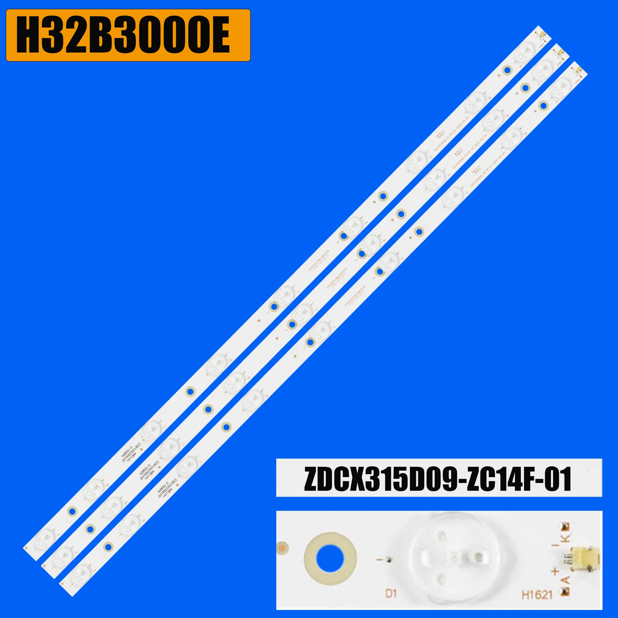 

Светодиодная лента подсветки для 32LEM-1005/T2C 32LEM-1010/T2C LED-3238 LED-3228 LED-3230 H32B3000 HTV-327T2 ZDCX315D09-ZC14F-01