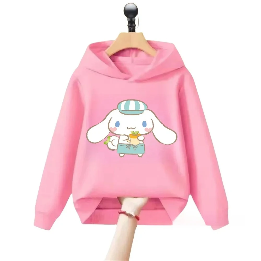 

Детская одежда Kawaii Sanrio с большими ушами собаками на осень и зиму, модные спортивные толстовки для мальчиков и девочек, повседневные