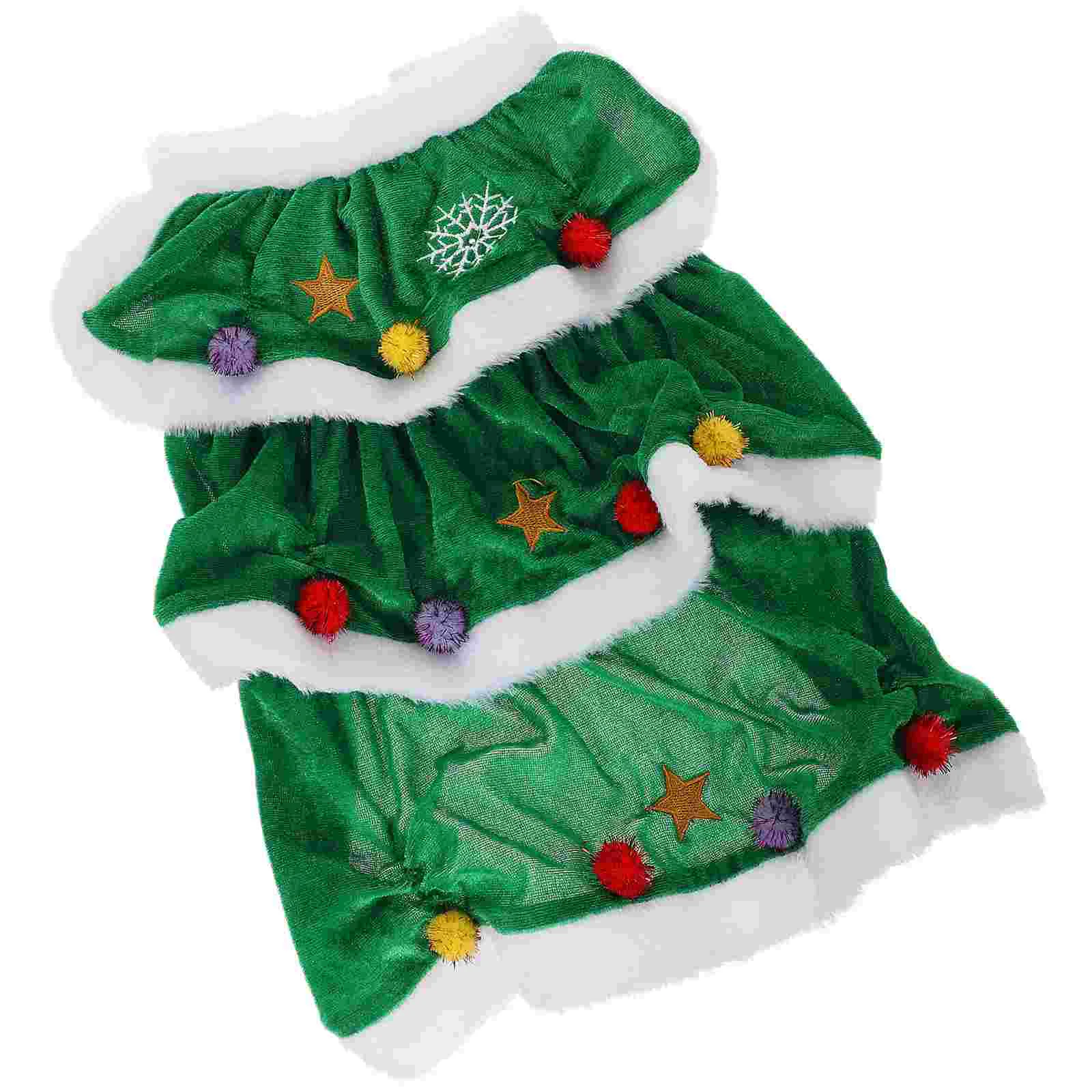 

Bow Tie Puppy Sweater Christmas Tree Outfit for Dogs Halloween Costumes Pet Clothes