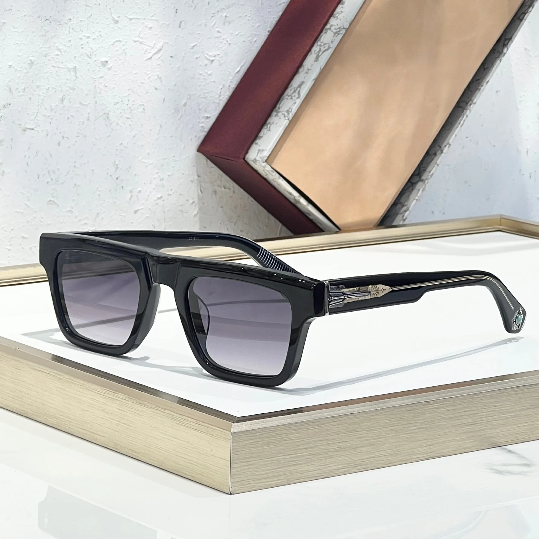  Rectangle Acetate Luxury Exquisite Upscale Lunette De Soleil Homme Handcrafted Haute‑design Distinctive Men Woman Sunglasses