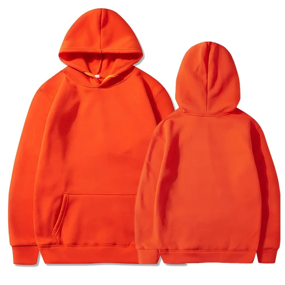 Unisex Fleece Lined Hooded Sweatshirt Oversized Fit for Jogging Travel Trendy Teens Street Style