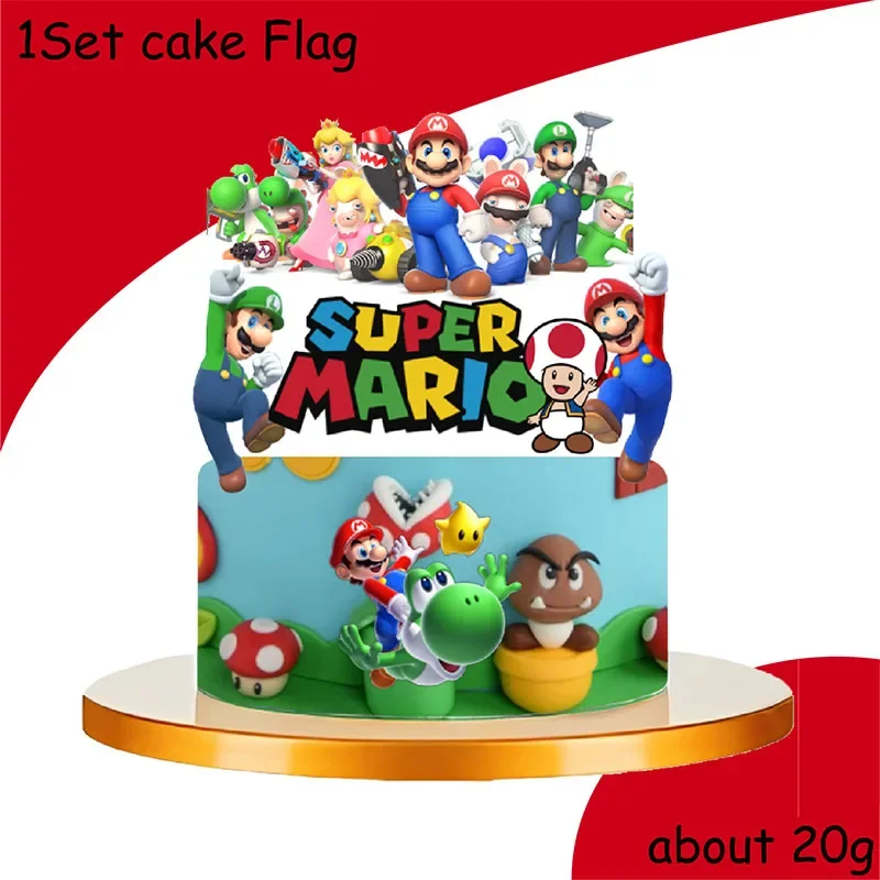 Super Mario Bros Party Paper Plates Cups Banner Tablecloth Disposable Tableware Set For Kids Birthday Decoration Party Supplies