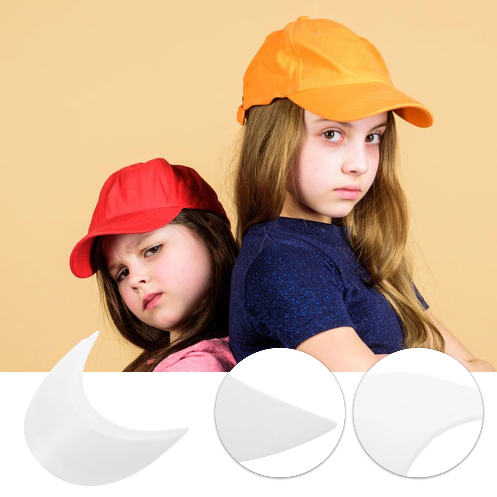 10pcs Hat Shaper Insert Hat Brim Insert Kids Hat Brim Liner Visor Hat Brim Liners hat brim shaper hat brim inserts plastic