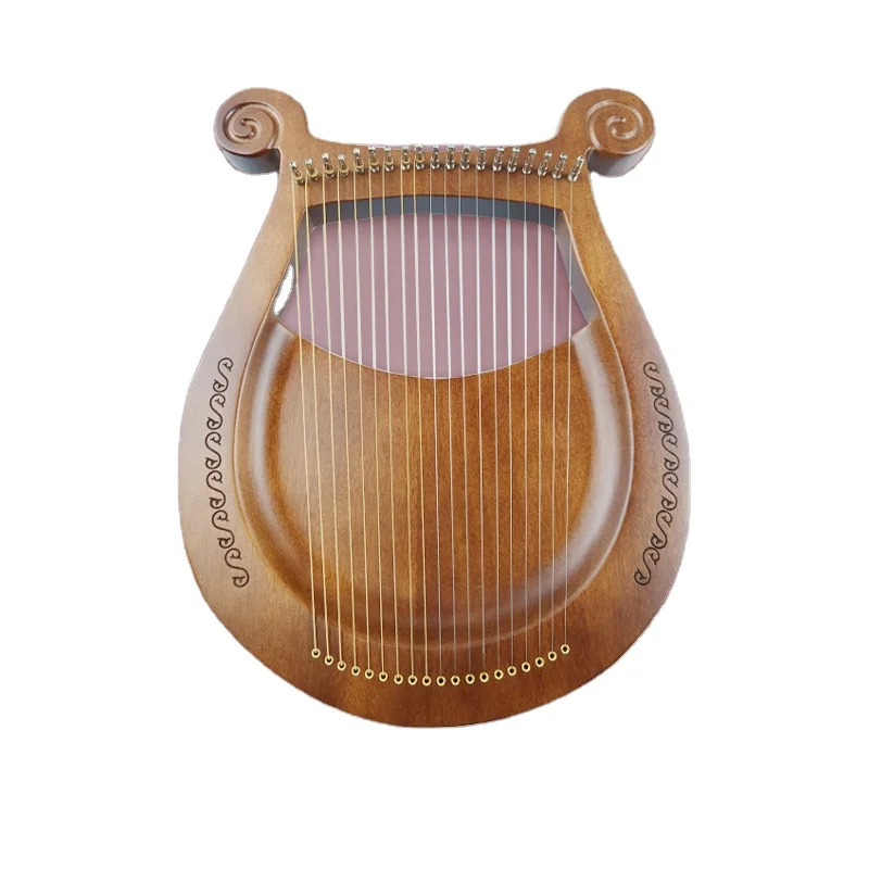 

Good Quality 19 Tone Spruce Wood Lyra Harp Mahogany 10 Strings Lyre Harp