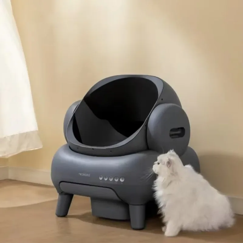

STLF High Quality Large Automatic Cat Toilet Control Cat Smart LitterS Box Low Noise Cat LitterS Box Self Cleaning